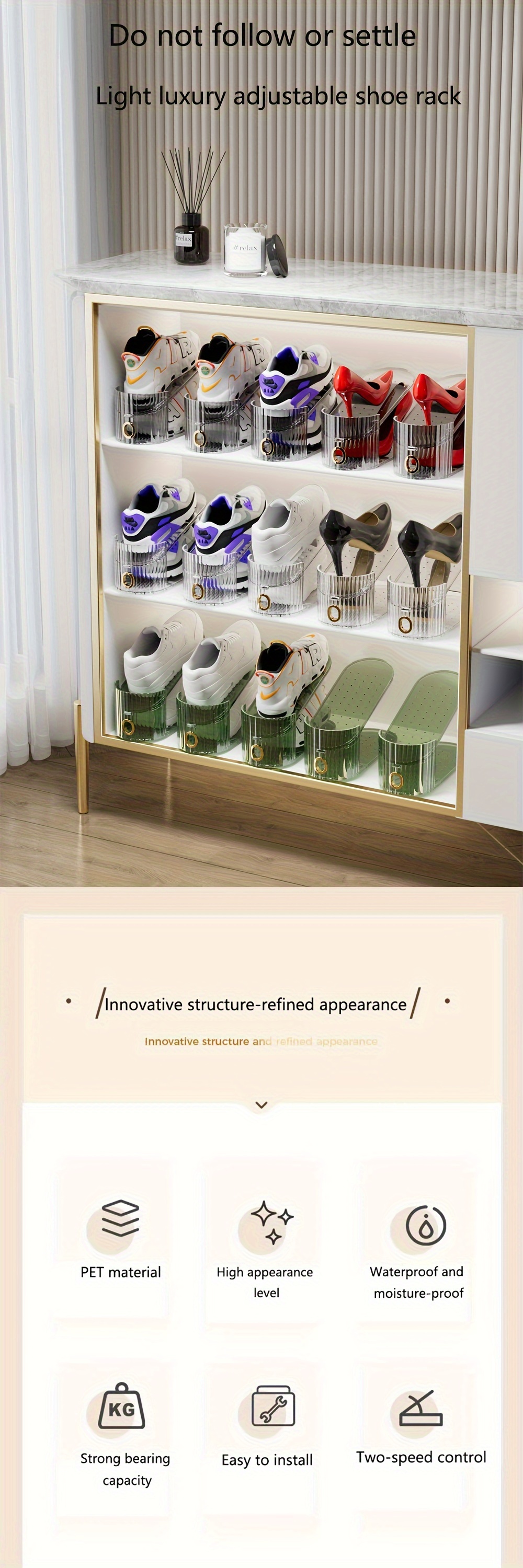 10 20pcs shoe storage rack adjustable double layer transparent shoe rack plastic holder for shoe storage in shoe cabinet home storage rack details 0