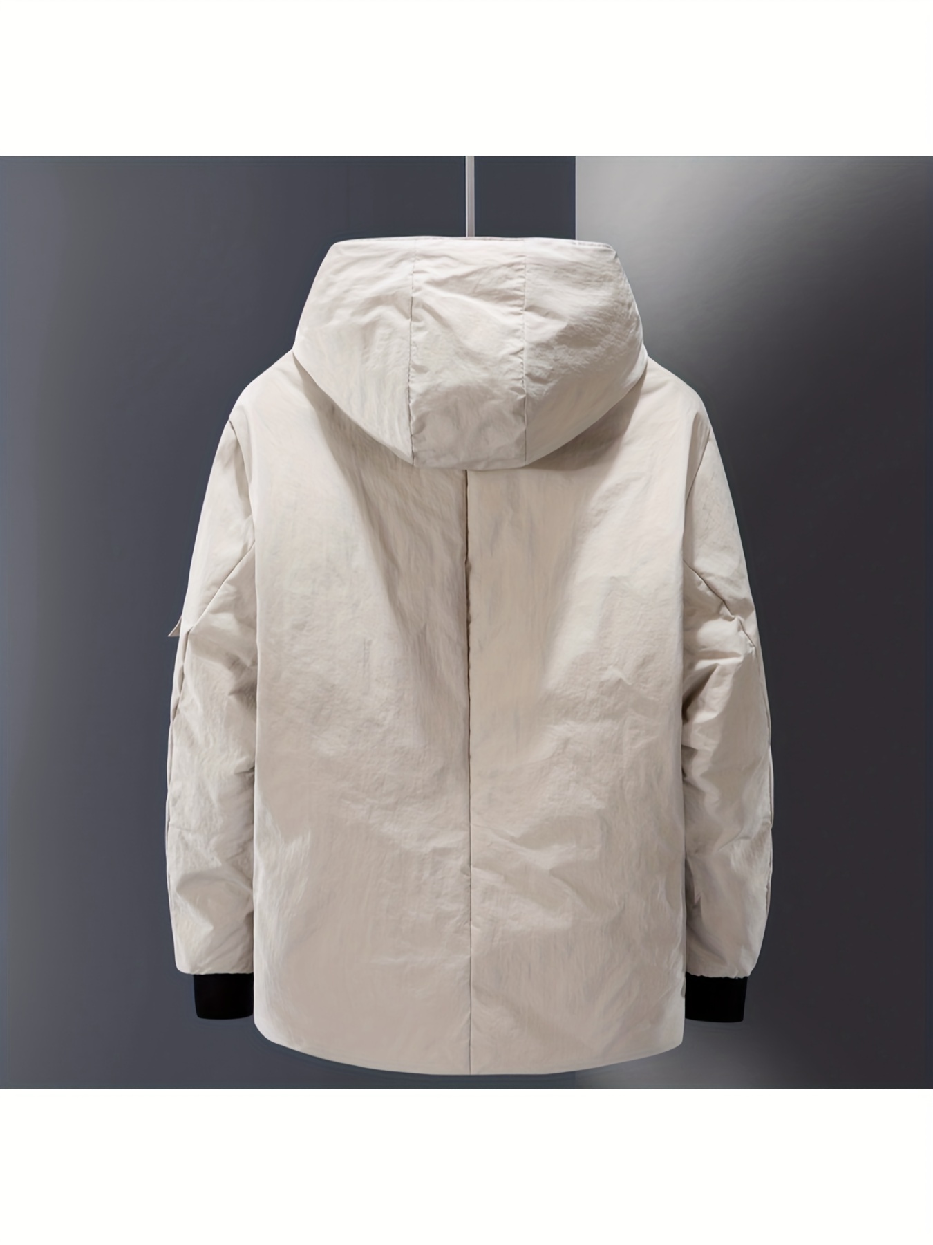 Men's Lightweight Down Jacket with Hood for Outdoor Leisure