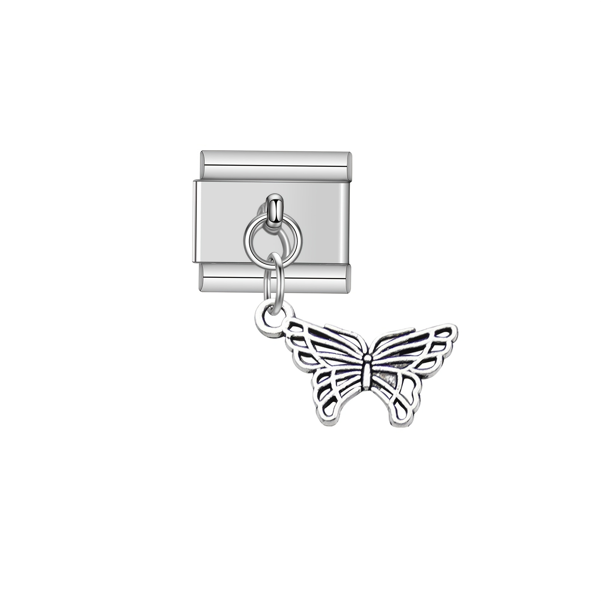 Lovely Butterfly Charm Links Bracelet Fit for 9mm Bracelet