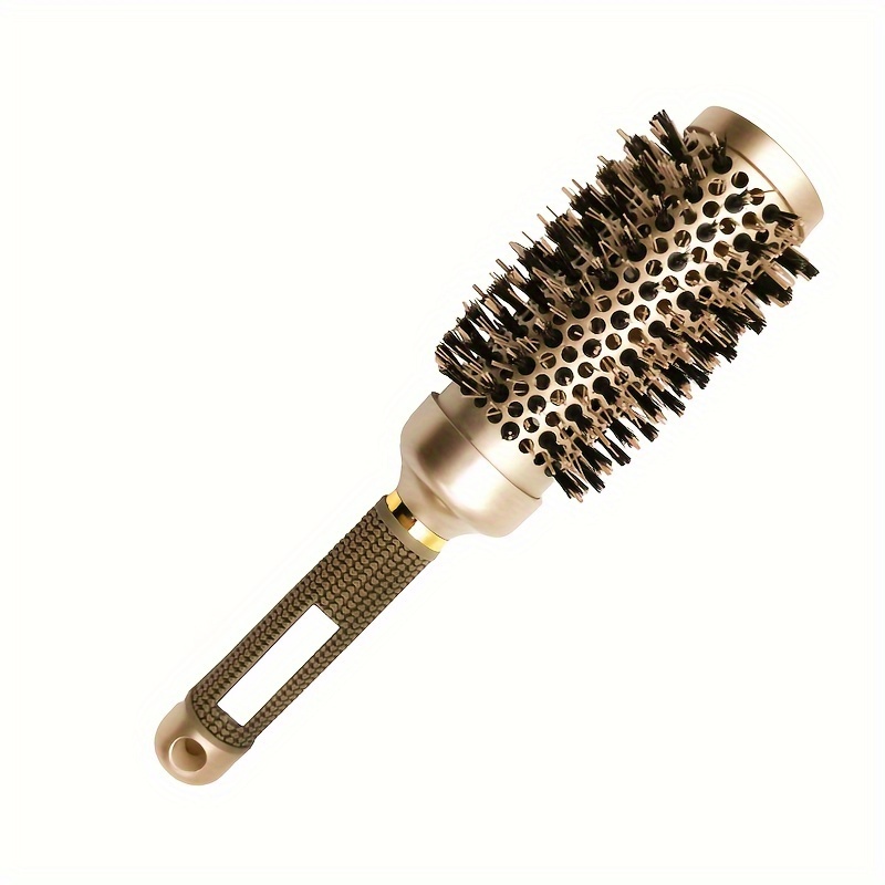 TEMU Hair Brush Hairbrush Thermal Round Comb Anti-static Hair Styling Tools Hairdressing Curly Hair Rollers Tools