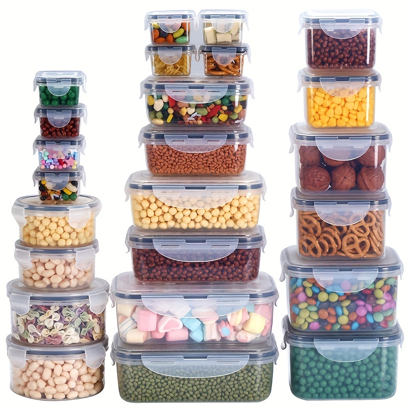 

48 Set Snap (24 + 24 ), Plastic , Bpa-free Container Box For