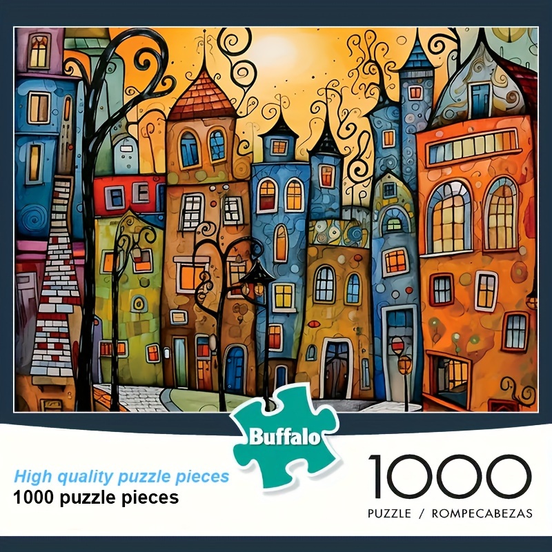 

1000pcs Adult Puzzle - High , Matte Surface, Dustproof, Telescope-inspired Rectangle Design, High-quality Paper Material, Diy Mosaic Making