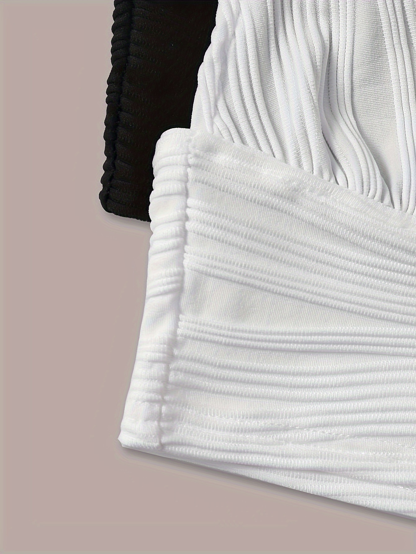 Two-Pack of Solid Color Sexy Off-Shoulder Short Tops