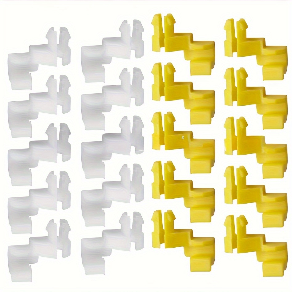 

10pcs Yellow +10pcs Clips, 69293-12030 69293-12040 Clip Replacement For Toyota, For Tundra, For Camry, Corolla