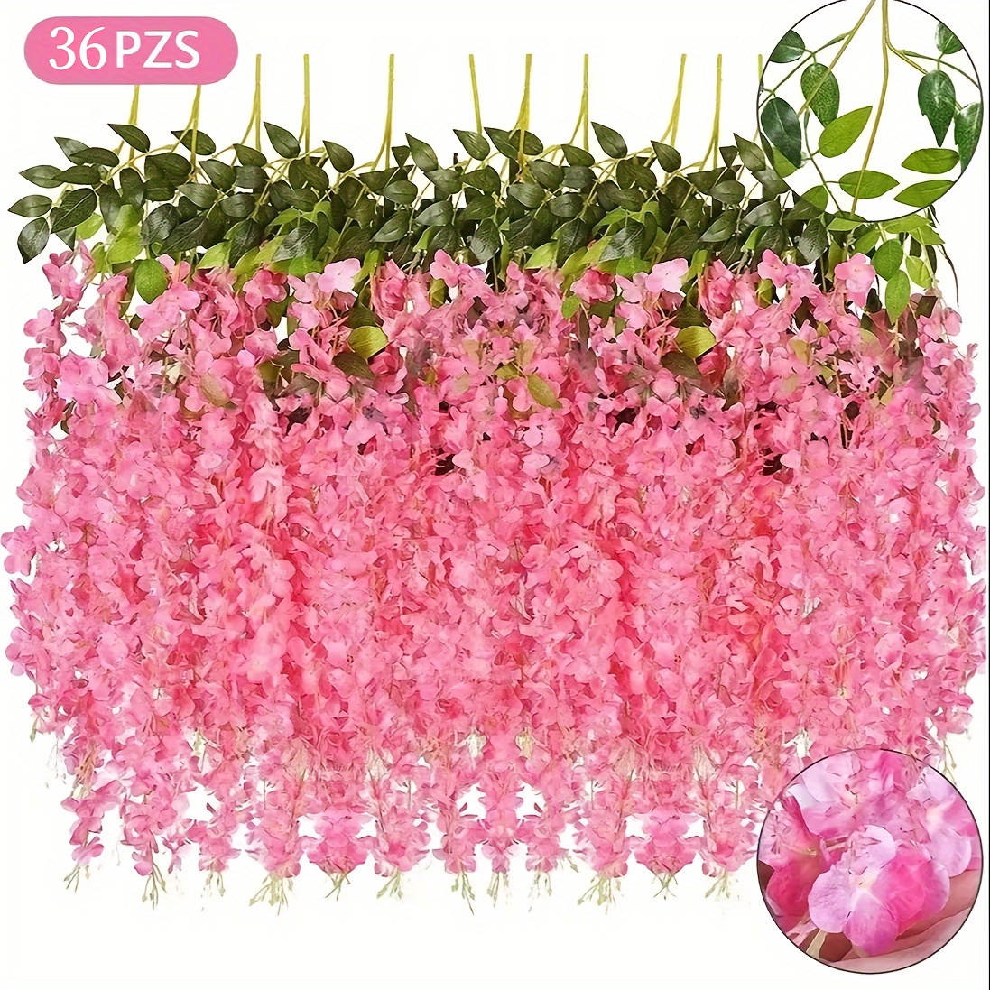 

36 Pc ( 129 Feet) Fake Vine Hanging String Decor (36pack)