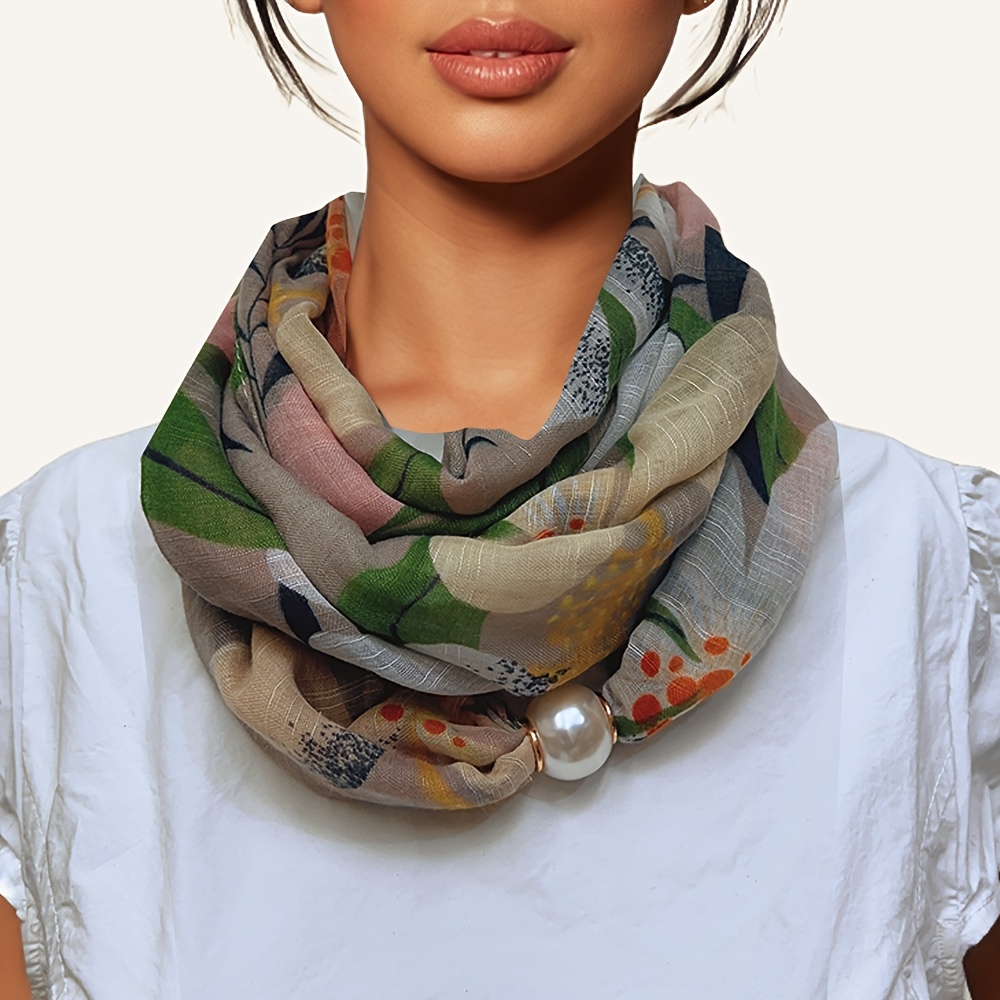 TEMU Extended 3-loop Convertible Scarf For Women - Soft, Skin-friendly & -like Feel Winter Neck Wrap For Fashion &
