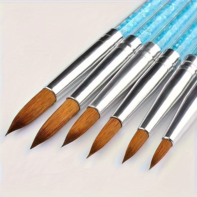 

6pcs Nail Brush Set, Nail Design Tools, 3d Builder Nail Gel Brush, Professional Acrylic Nail Pen, Nail Brush, Used For Diy Nail Art At