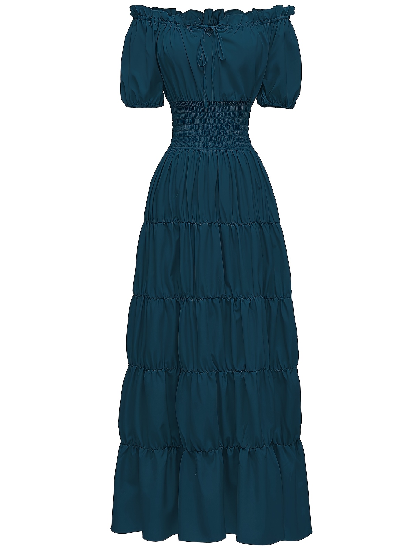 slim fit dress slacks Renaissance Flared Dress in Black main image 0