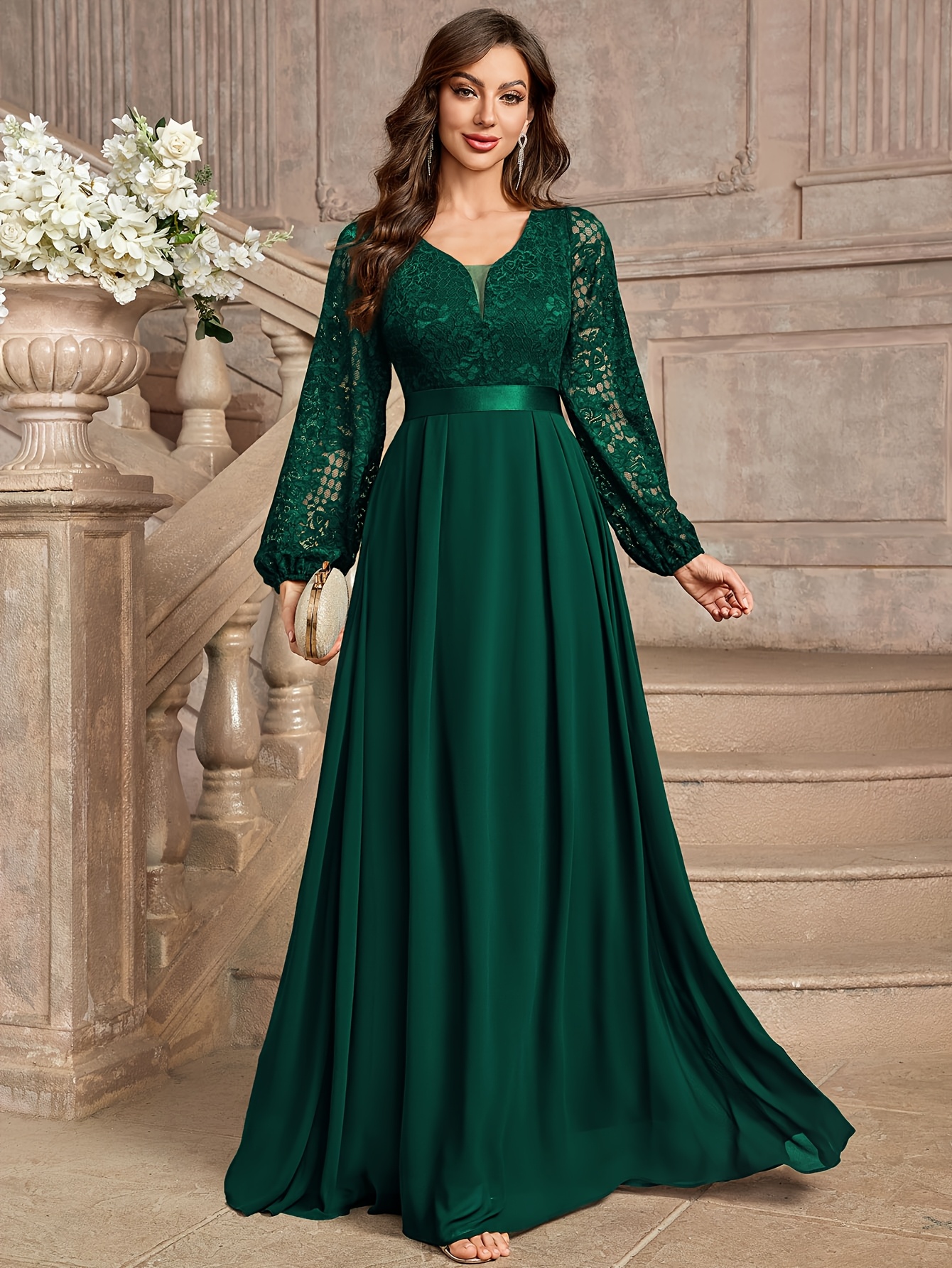 elegant plus size evening dresses Plus Size Evening Dresses for Women African Luxury Sequin Gown Elegant –  Mega Mart Center main image 0