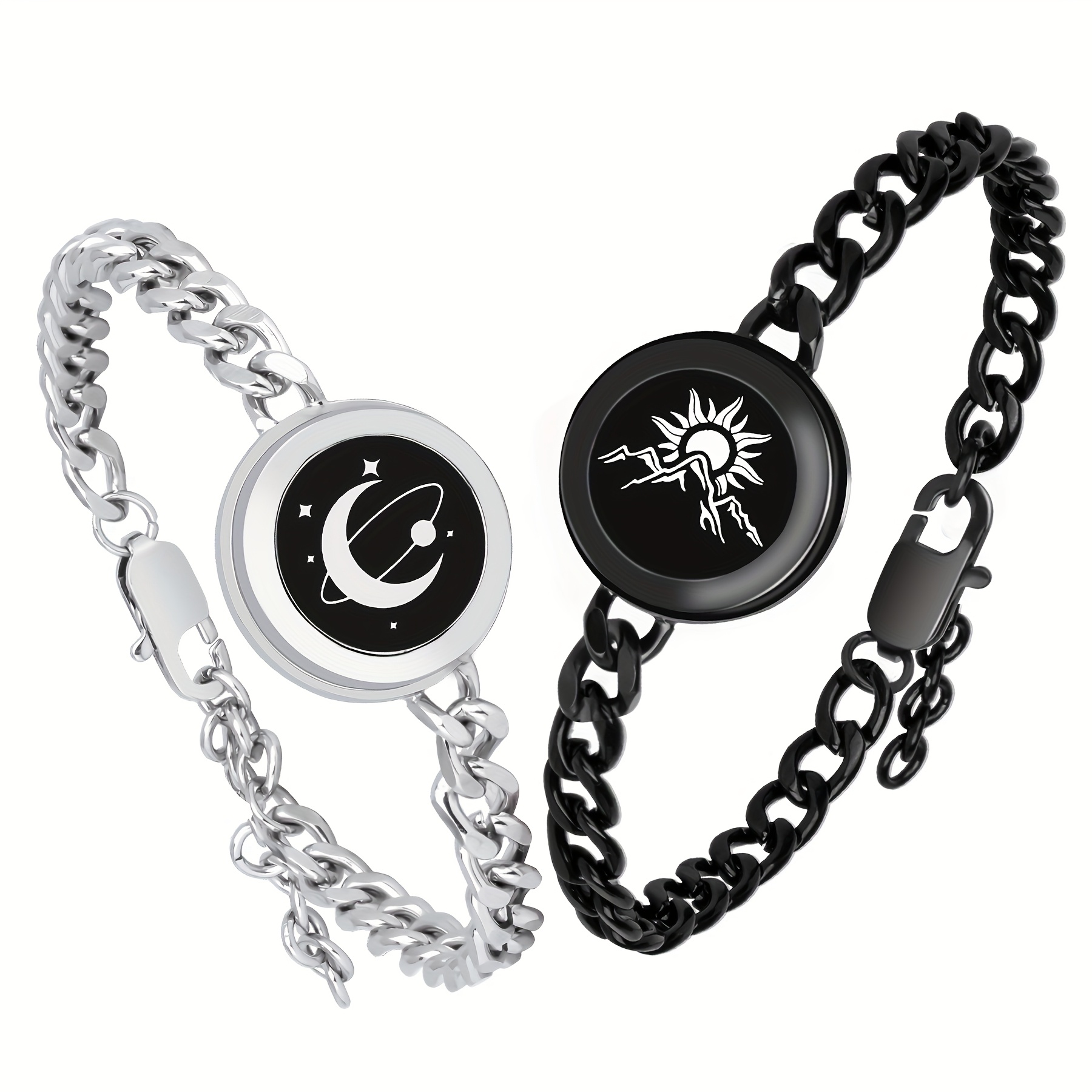 couples touch bracelets sold on Temu United States
