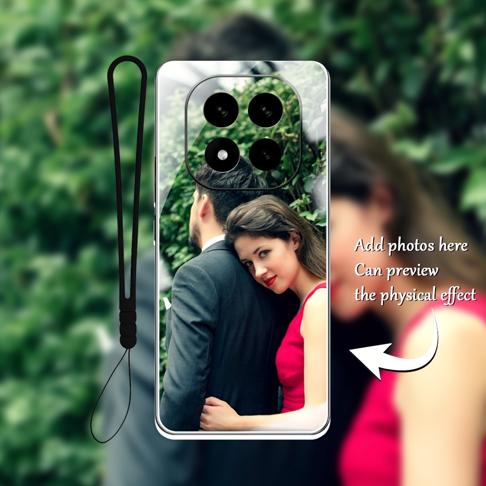 TEMU para Teléfono - Personalizada con Cordón y Espejo, Cobertura Total, Adecuada para Xiaomi Redmi 15Pro/15Pro+/Note15/4G/5G y Otros Modelos de