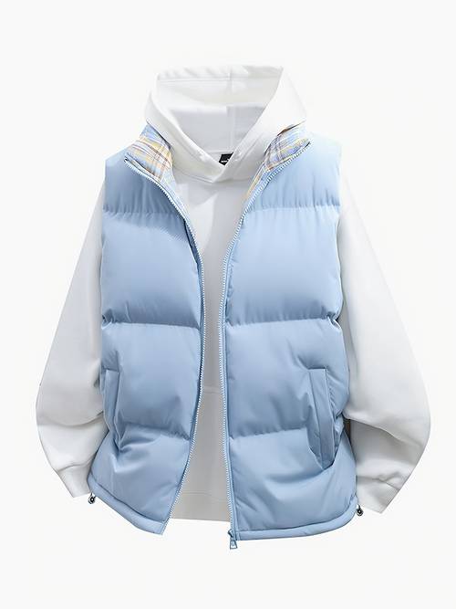 mens autumn casual new age korean style loose thick warm vest jacket fashionable multi scene vest for layering and styling versatile for different occasions