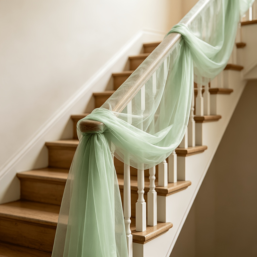 TEMU Lot de 1 pièce (1 pièce adaptée pour) Tulle vert gazon et élégant - Rouleau de résille voilage adapté pour la draperie d' de mariage DIY, les de