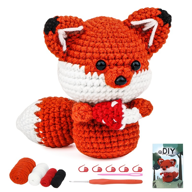 

Complete Crochet Kit With Animal Designs - Includes Easy-to- Video Tutorials, Complete Accessories & Supplies - Perfect Gift For Beginners (colors ), Adults, Instructional,