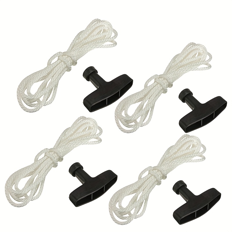 

4pcs Lawn Mower Pull Cords, 120" Abs Trimmer Handles For Garden Equipment Accessories