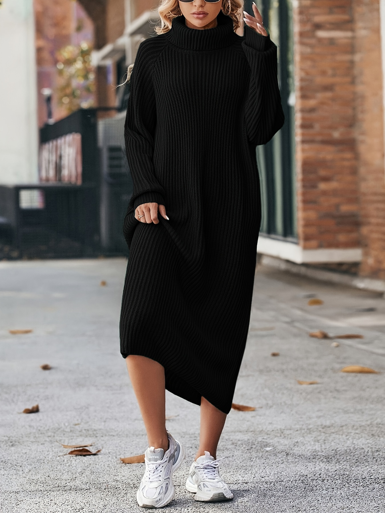 robe à col femmes robe pull décontractée Temu Belgium