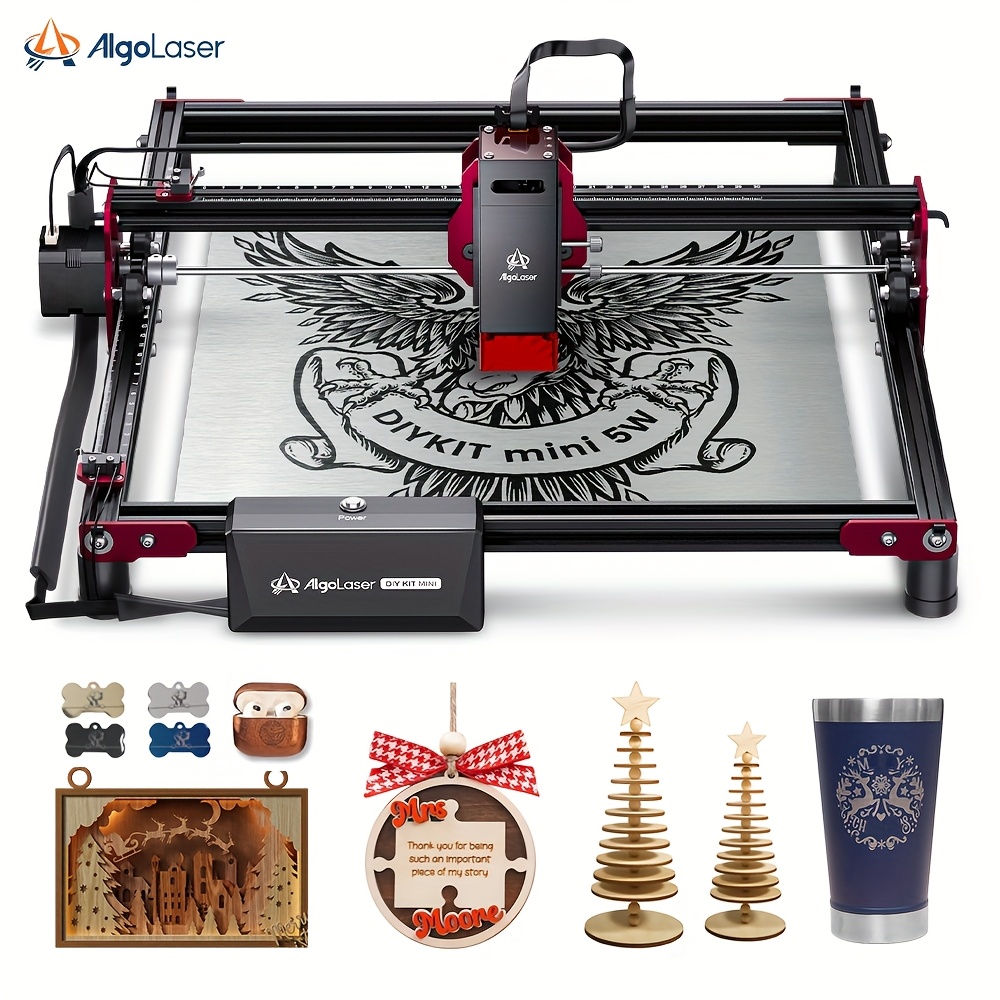 

Algolaser Dly Mini 5w Laser Engraver, Support Wlfl And Emergency Stop, Support Mobile App, The Fastest Carving To12000mm/min, Carving Range: 300 X 315mm, Suitable For Wood And Metal.