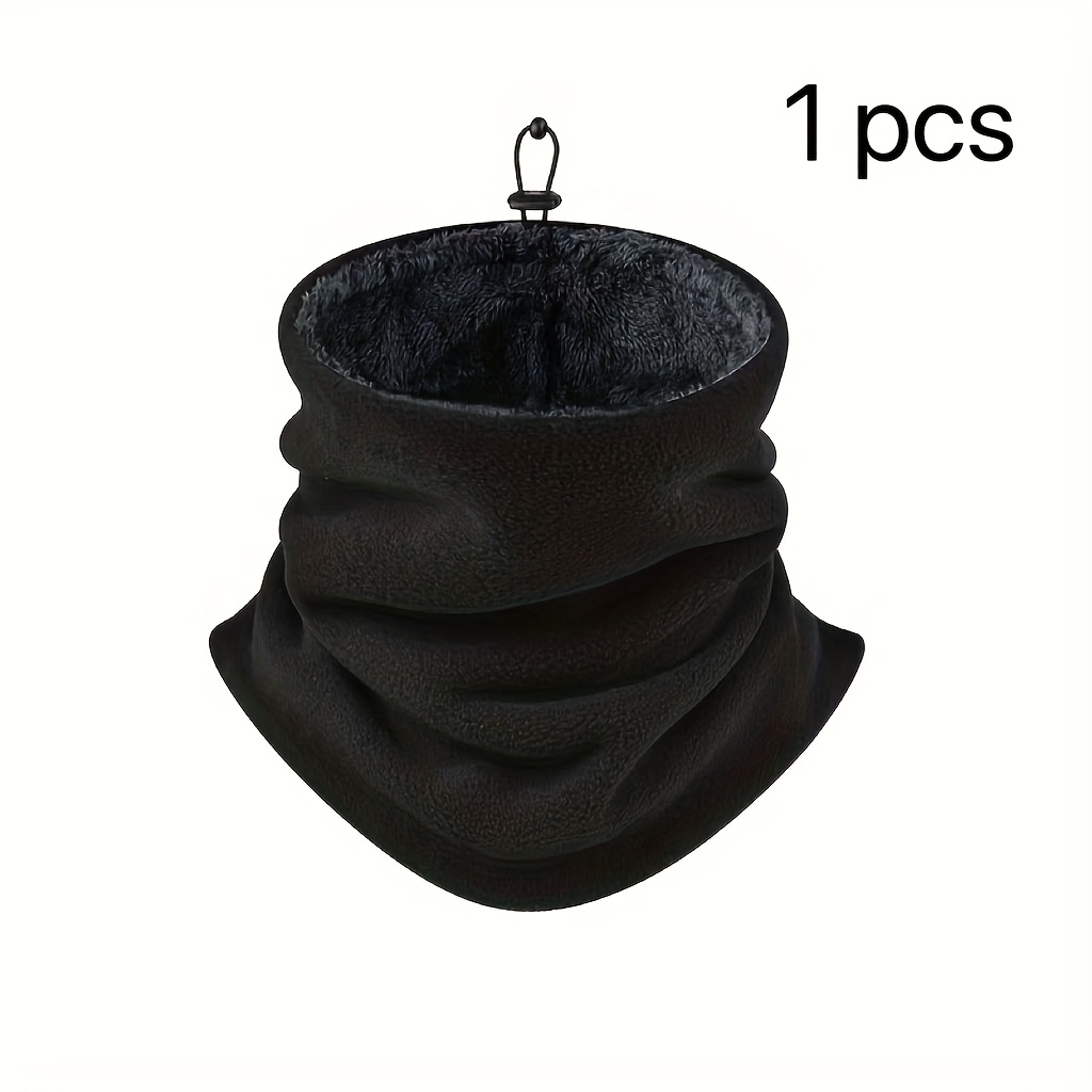 

's Warm Neck Scarf Polyester Knit, Breathable And , With A Soft Plush Lining For Dual Use, Suitable For Winter Cycling And Outdoor Activities, Solid Color, Hand Washable Only