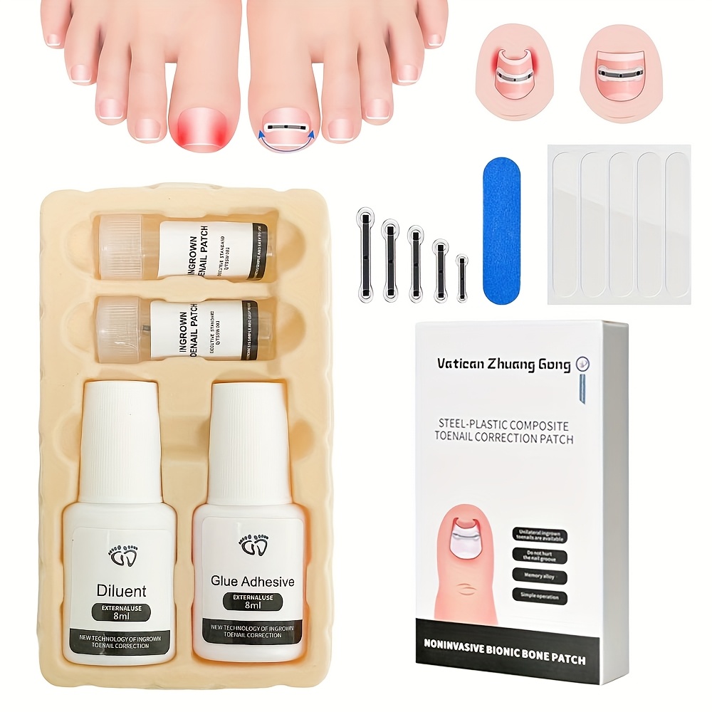Nagelpflege-Set 12-in-1 – Für Eingewachsene & Dicke Nägel, Mit Pediküre-Werkzeugen