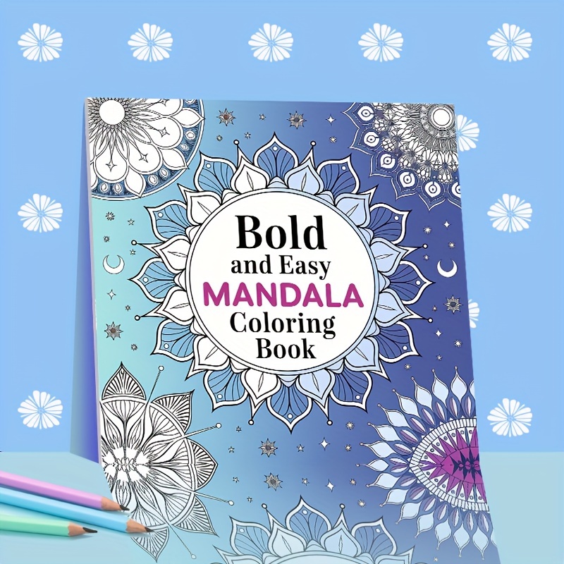 

Mandala-inspired Softcover Coloring Book For Adults - 20 Pages, Paper, Ideal Gift For Christmas, Halloween &