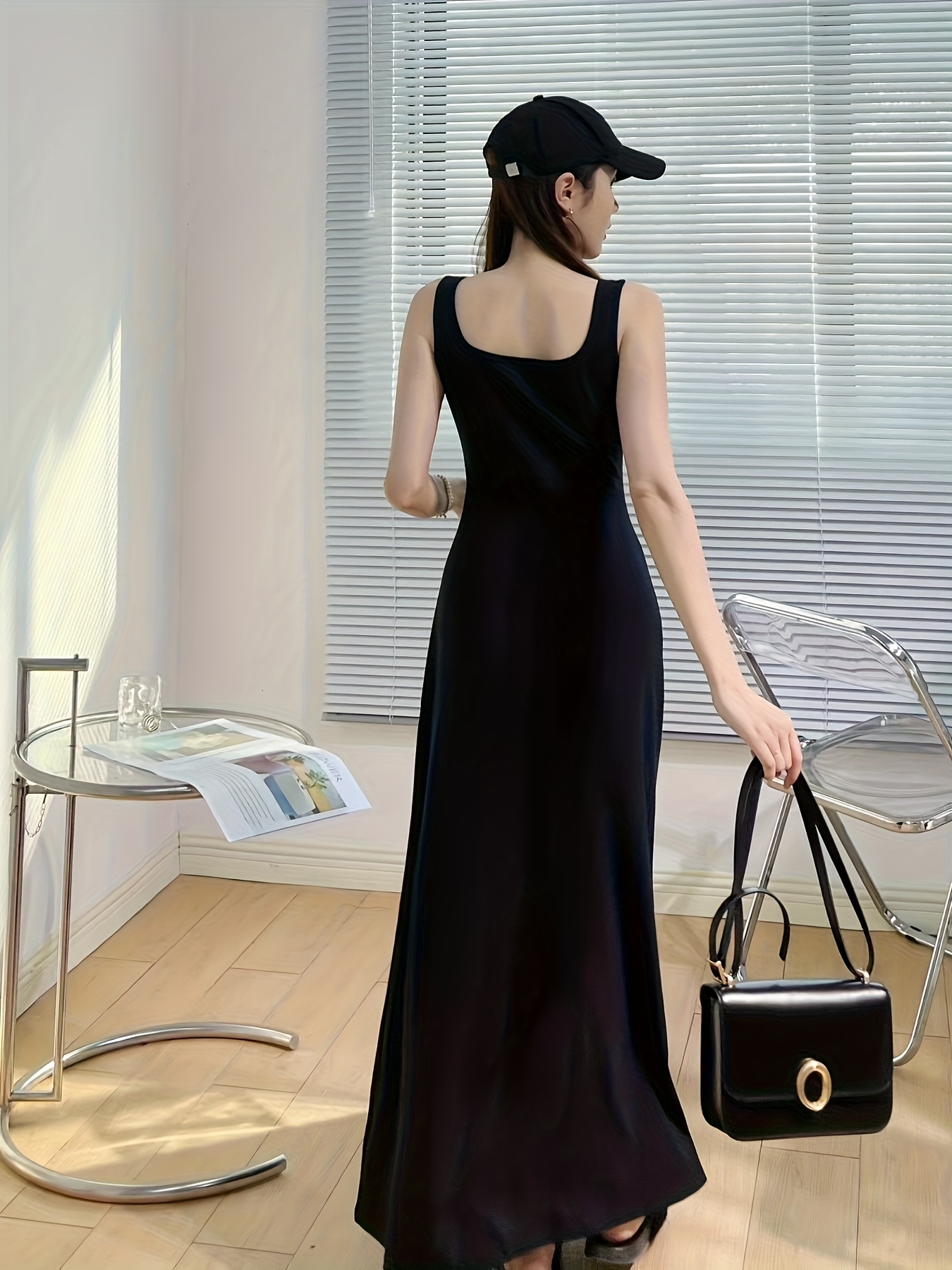 Late 90s Prom Dresses 90s Black Velvet Maxi Dress (S/M)