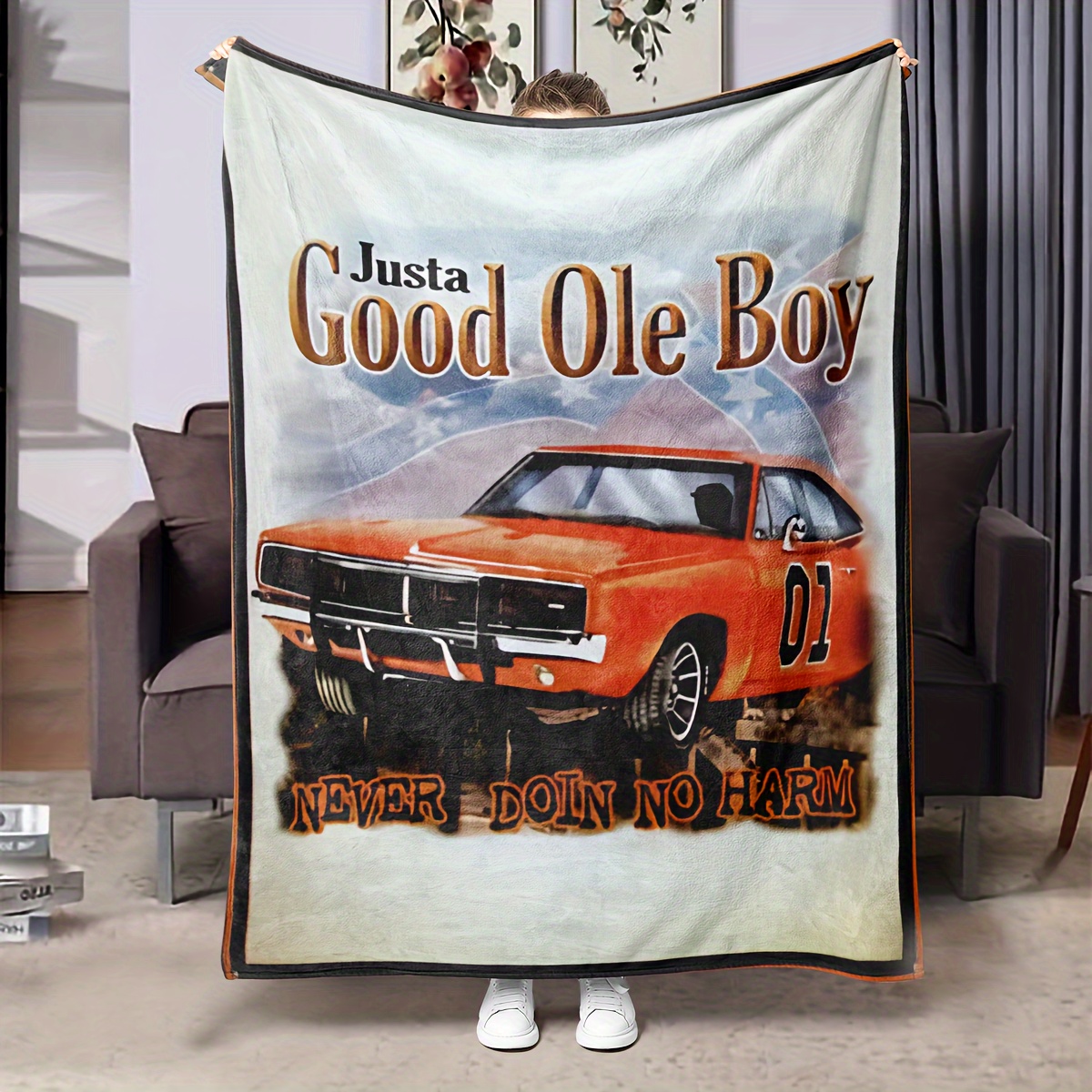 

Ole Boy Printed Blanket – , , For Sofa, Bed, Nap – Polyester Multipurpose Blanket – For ,