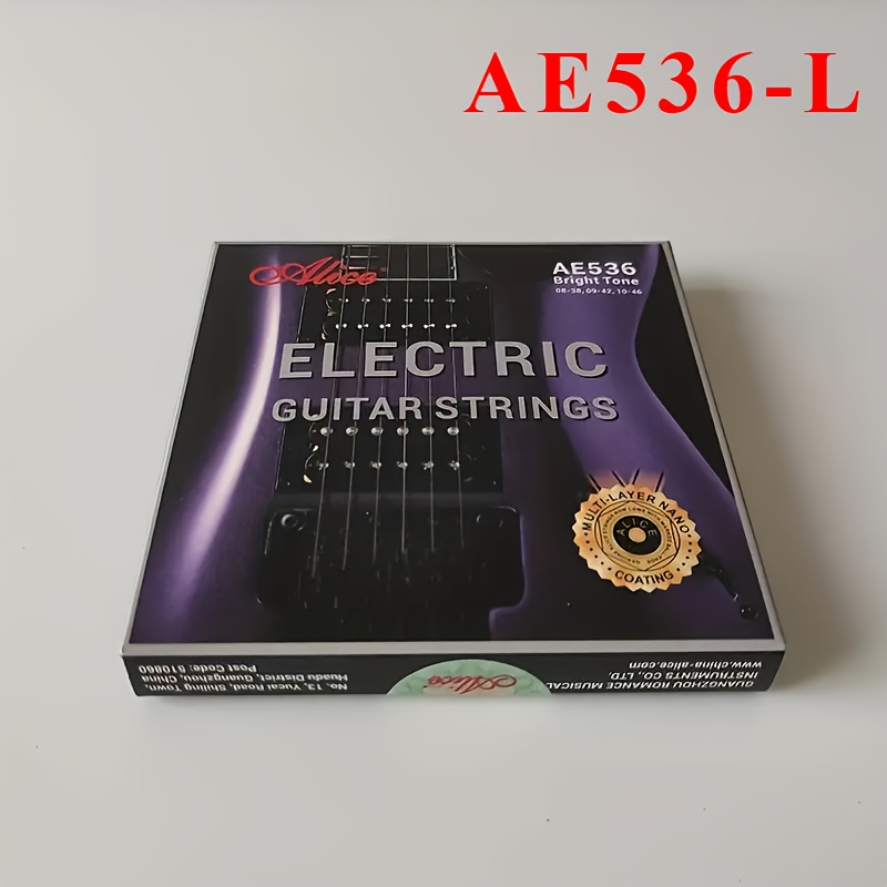 

1pc Ae536 High-carbon Steel - Coating, Tone & , & Corrosion-resistant Lead Color Strings For Performance