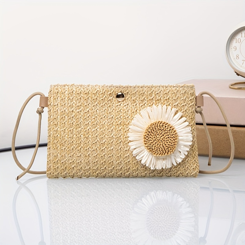 

New Large Capacity Mini Woven Bag For Women, Crossbody Single Shoulder Phone Bag Wallet