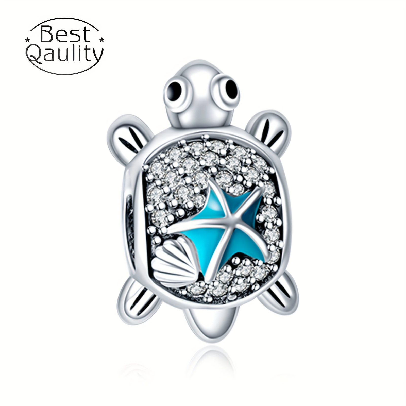 

Fashion 925 Sterling Turtle Starfish Charm For Women Jewelry Making Bracelet Necklace Accessories