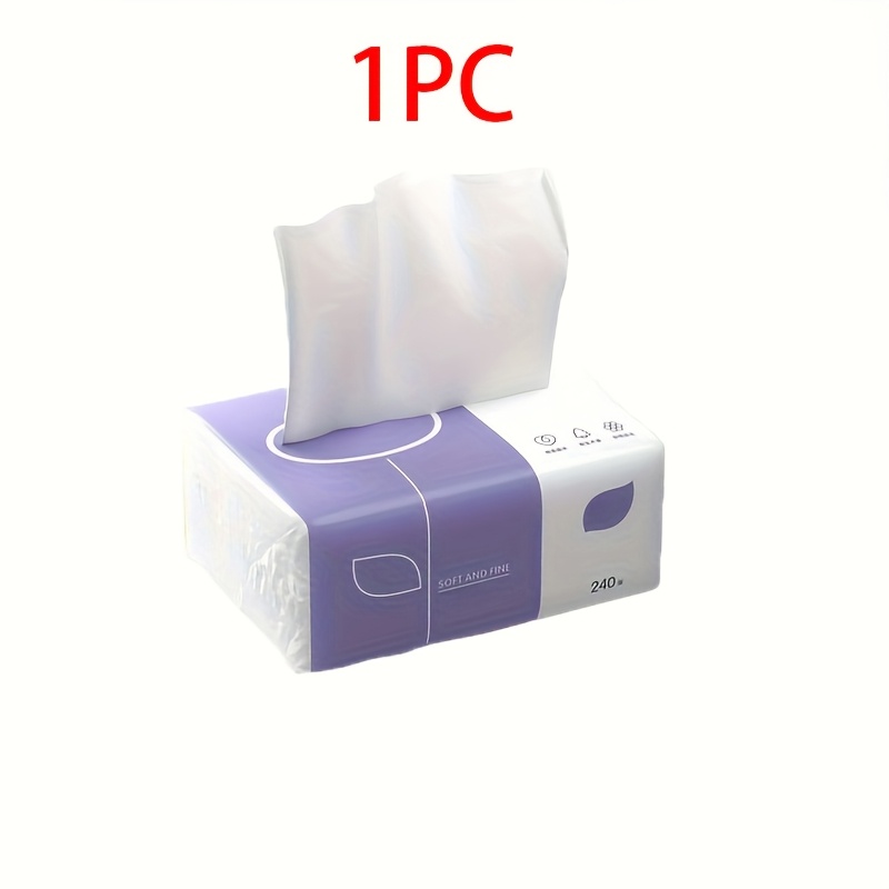 E-shop 6er-Pack / 1er-Pack hochwertige 4-lagige Taschentücher, geeignet zum Waschen des Gesichts, für die Toilette und als Servietten. Sie sind