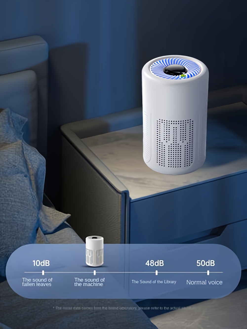 USB- Portable Air Purifier with Negative Ion Technology & HE-like Filter-like Effect - Eliminates Formaldehyde, Smoke, Odors, Allergens, Dust, Pet & Smoke - Plug-in Air for Home, Office, Car, Bedside (USB-