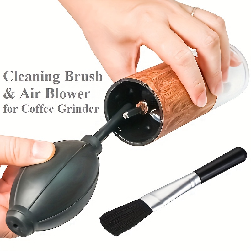 

Coffee Grinder Cleaning Set: Air Blower & Brush For Effortless Maintenance