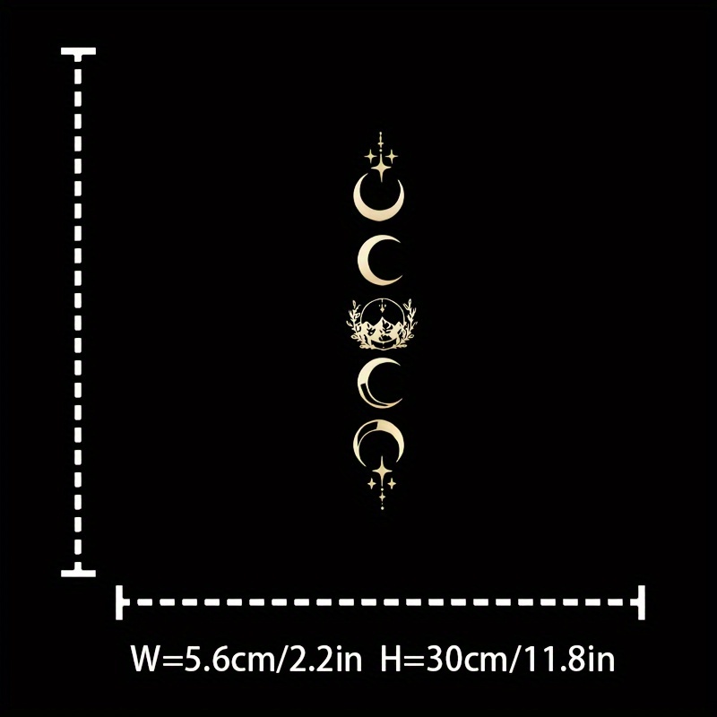E-shop Goldener Mond Ball Aufbügler - Waschbarer Aufkleber für T-Shirts, Jeans, Rucksäcke & Mehr