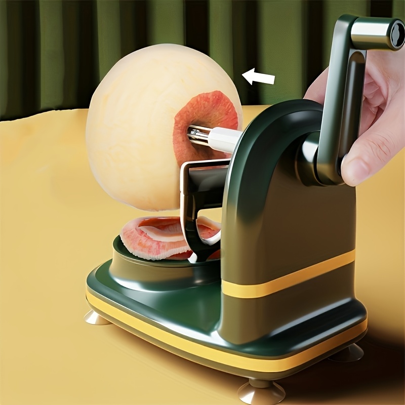 1pc hand crank automatic rotation peeler durable plastic ergonomic kitchen gadget with adjustable clamp for fruit peeling for home commercial use accessories culinary accessories vintage appliance look sturdy construction Product details 3