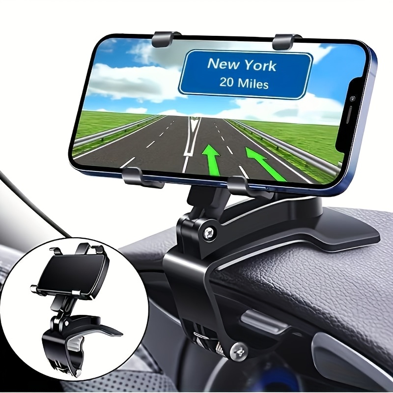 

Universal Car Phone Holder Mount, Dashboard Phone Holder, Pc Material, Waterproof, With Clip, For Iphone, Samsung, , , And 4 To 7 Inch Devices