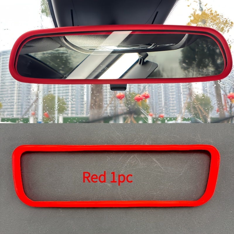 TEMU Car Rearview Mirror Protective Cover Decorative Cover Silicone Anti-collision Modification Additions Universal Type A Beautiful Scenery In Your