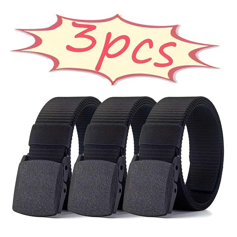 3pcs Men's Tactical Belt Set - Durable Type - Premium Quick-release , Outdoor Compatible, Ideal Gift For Christmas/valentine's Day/birthday