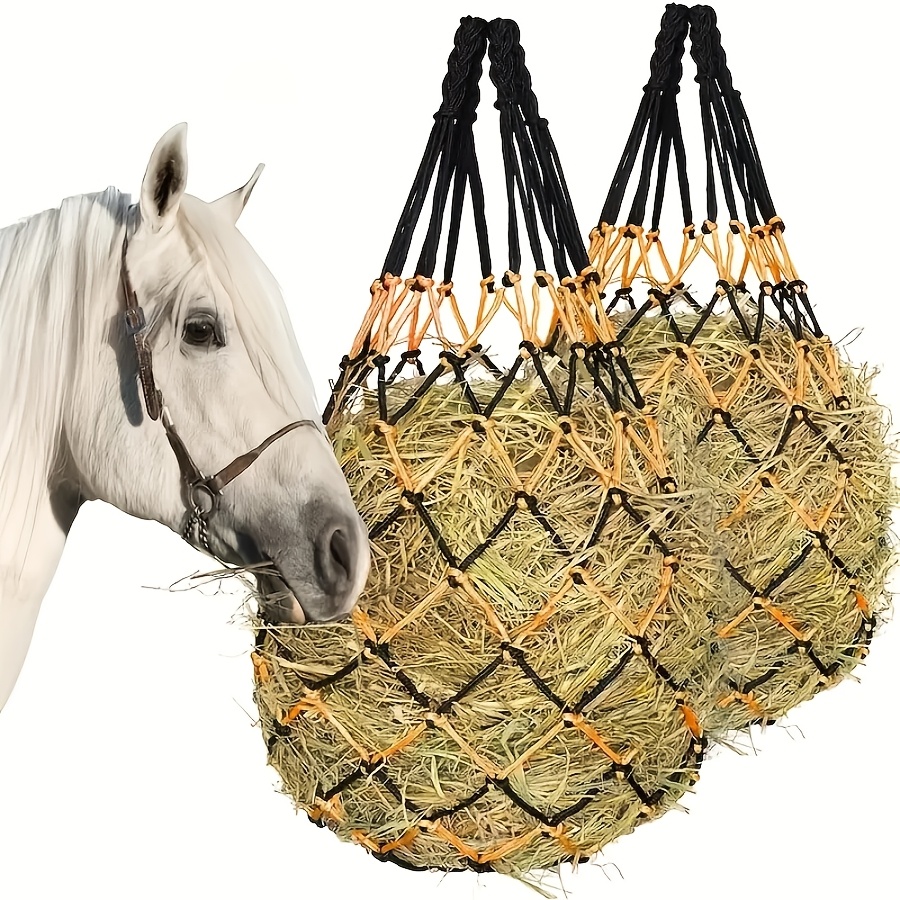 

1pc Polyester (pet) Hanging Hay Net For Horses, Small Size For Young Goats & Horses, Feed Bag, No Electricity Or Battery Needed, Pet Supplies