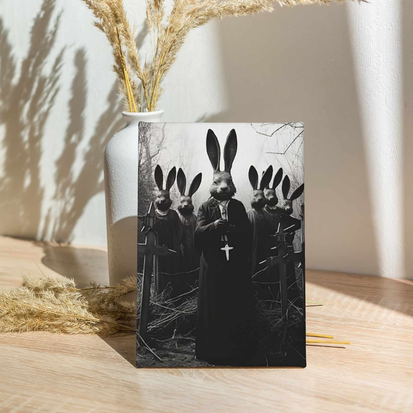 1pc Framed Canvas The Cult Rabbit Priest Of The Woods, Vintage ...