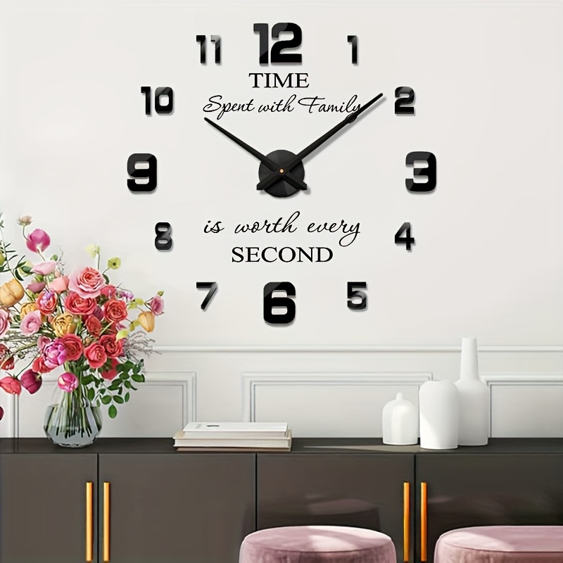 The Chicago Lighthouse 14.5" Milky Way Contemporary Body Quartz Movement Decorative Wall Clock Silver: Indoor Timepiece for Bedroom | Wall Clock 3D Round Acrylic Wall Clock Silent and Non Ticking Seam | ソムリエナイフ | LHD8QER