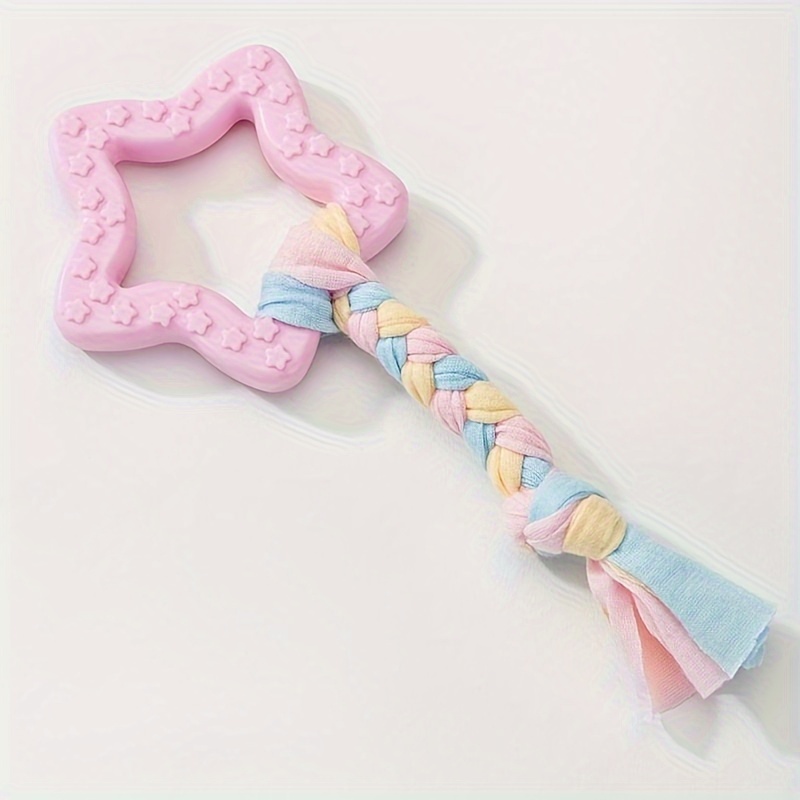 Chew-resistant Tpr Dog Chew Toys For Teeth Cleaning - Colorful Cartoon Bone, Rope & Plush Ball Shapes For All Breed Sizes (small, Medium, Large Dogs), Dog Toys For Aggressive Chewers