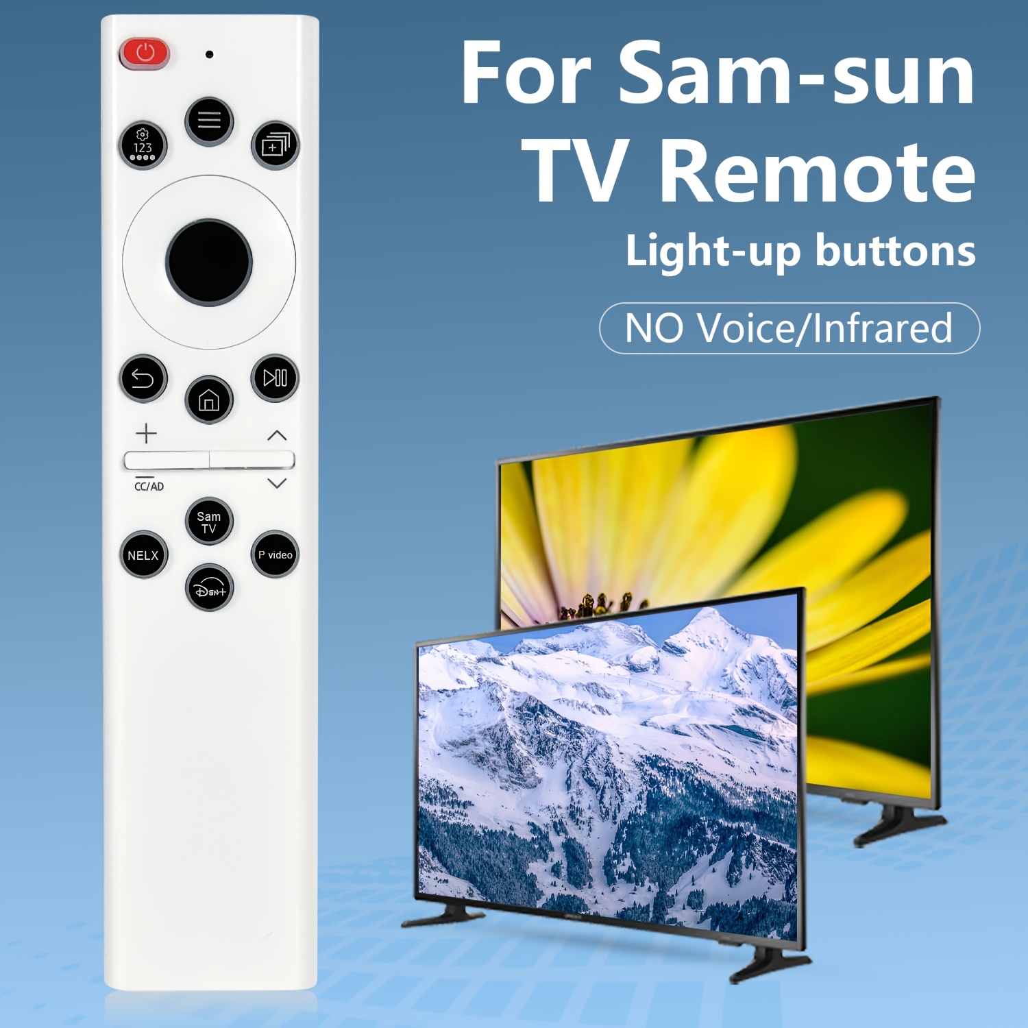 Universal Tv Remote For Tv (no Voice Remote), For All 2018-2025 Frame Led Lcd 8k , With 4 Shortcuts, Glowing Button Design