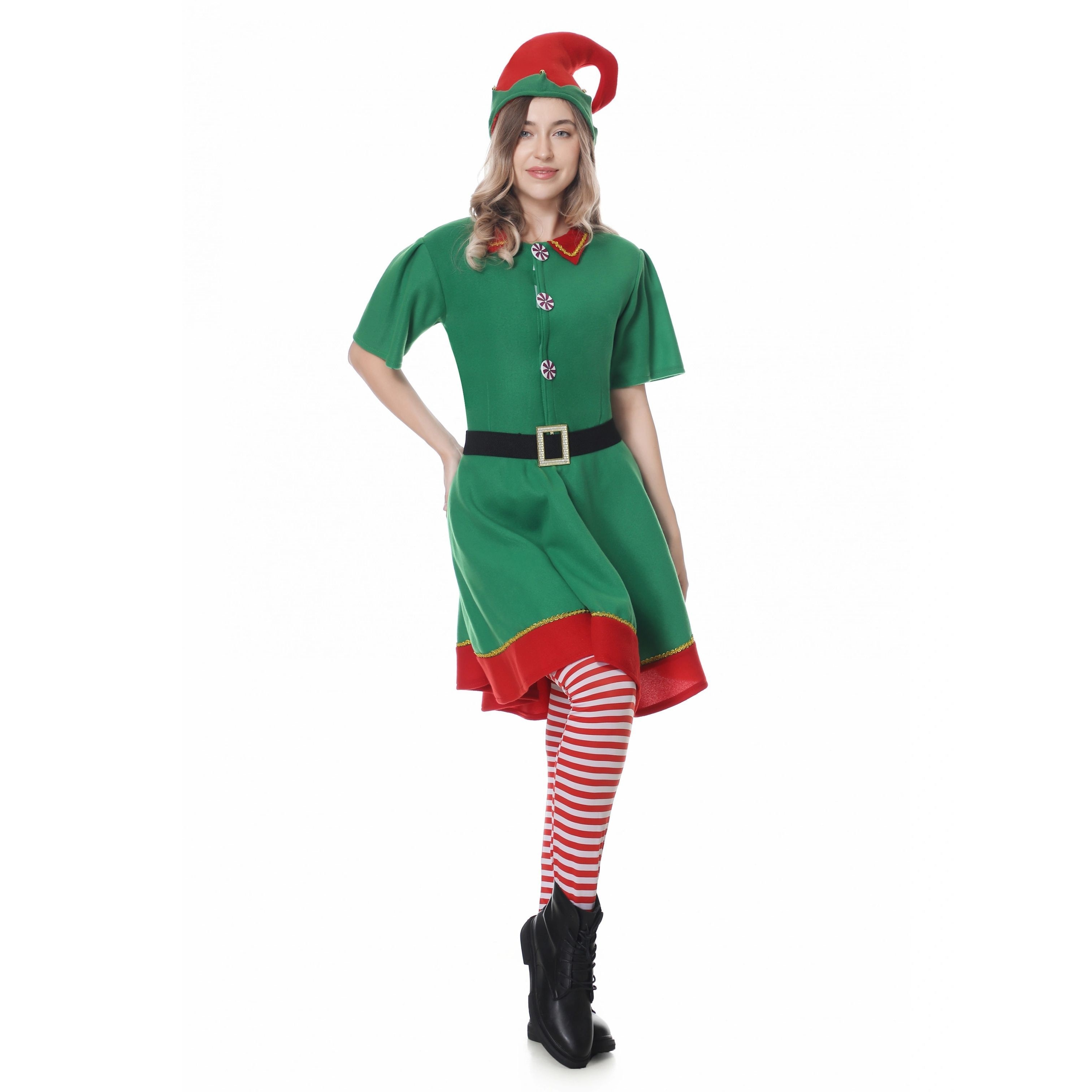 

4pcs Women's Christmas Elf Set, Polyester , Hat, , , , Home & , Adult Novelty Accessories