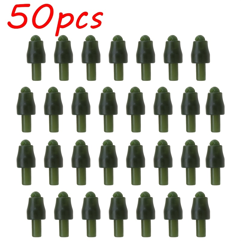 

50pcs Fishing Line Connector Beads, Pvc Material, Snap-in Method Feeder Connectors For Fishing Accessories