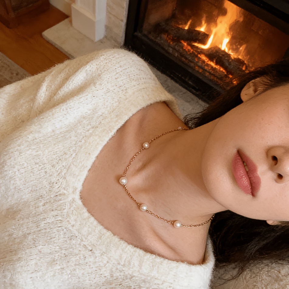Handcrafted 8-Strand Starry Sky Necklace, Unique Design