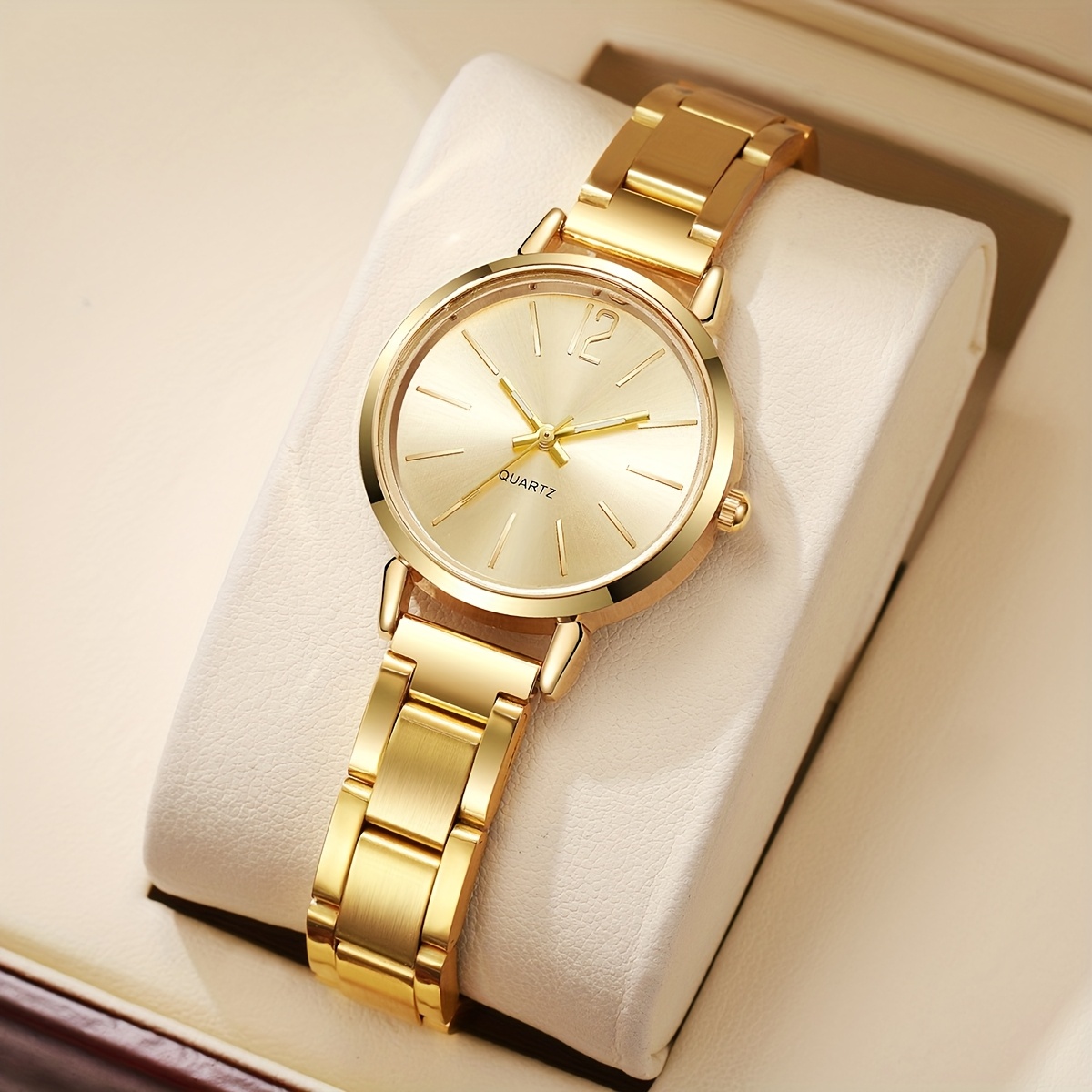 2pcs Chic Women's Quartz Watch Set, Stylish Gift
