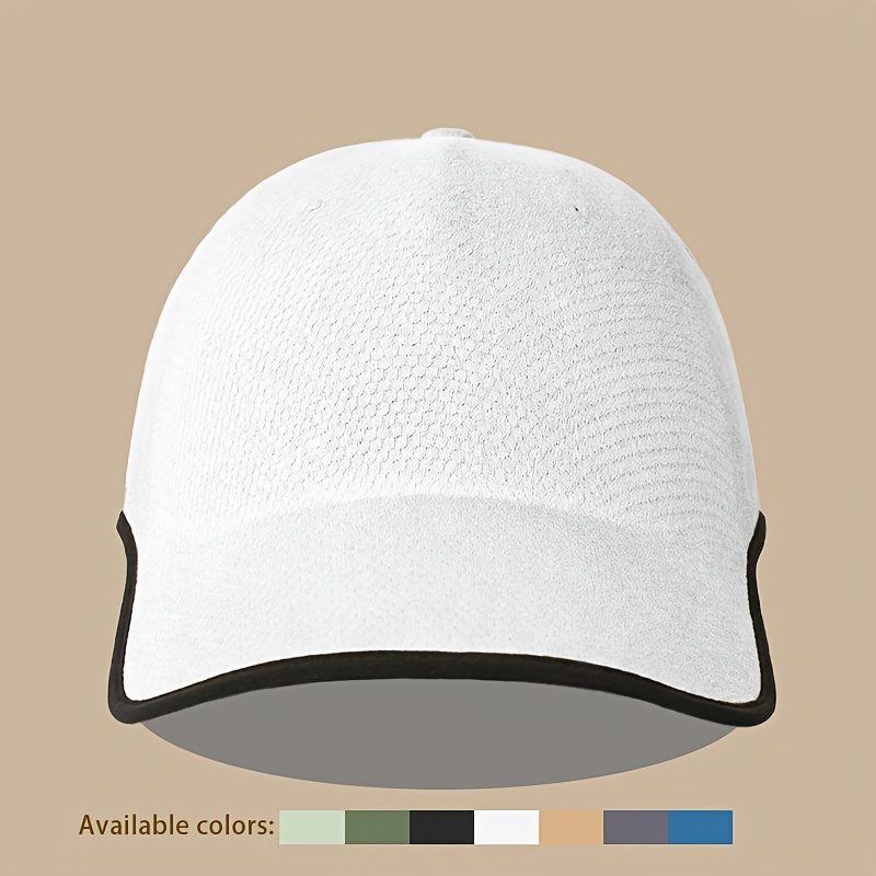 1pc Seamless Baseball Cap, Breathable Snapback, Quick-dry Cap, Plain Cap