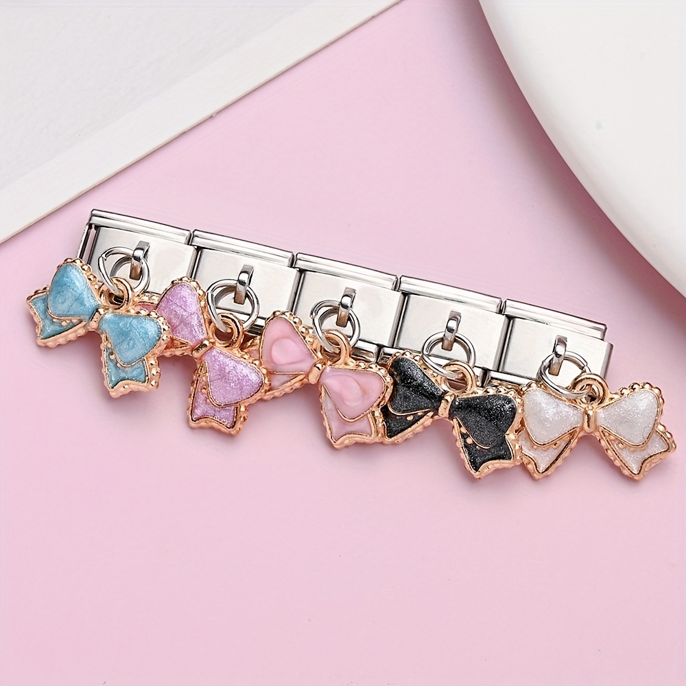 Handmade Colored Bow Jewelry Set, DIY Beading Supplies