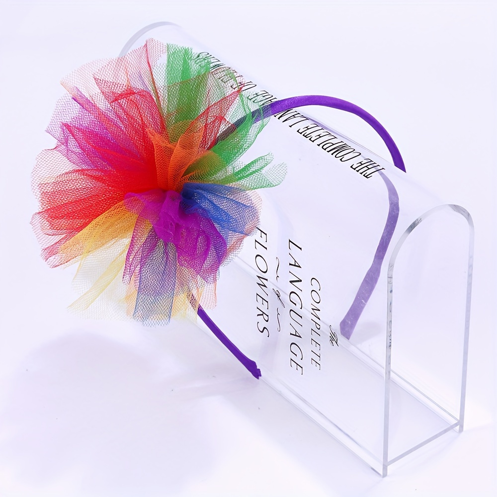 

Women's Multicolored Tulle – 1pc Narrow Hairband – For Outfit