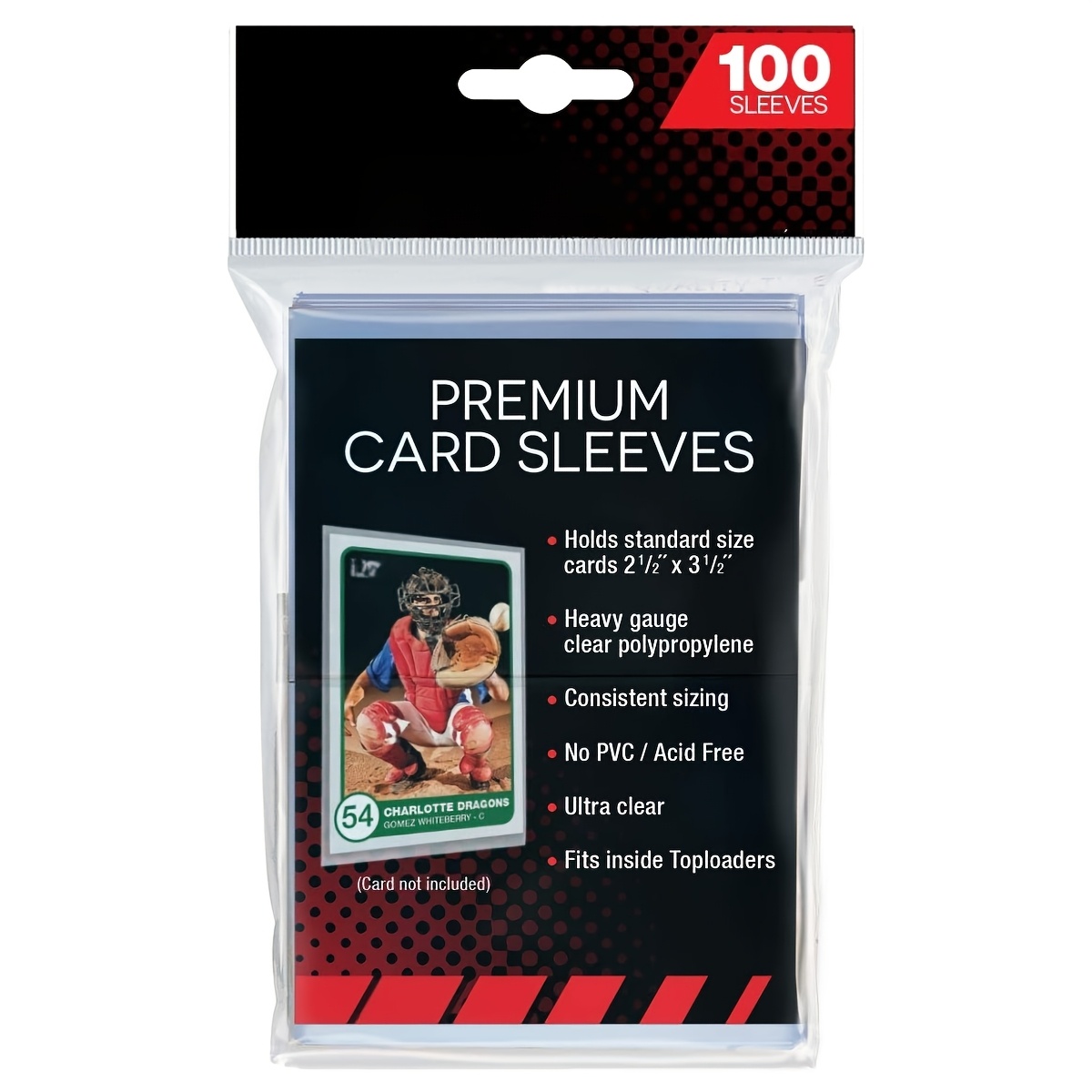 card sleeves sold on Temu Canada
